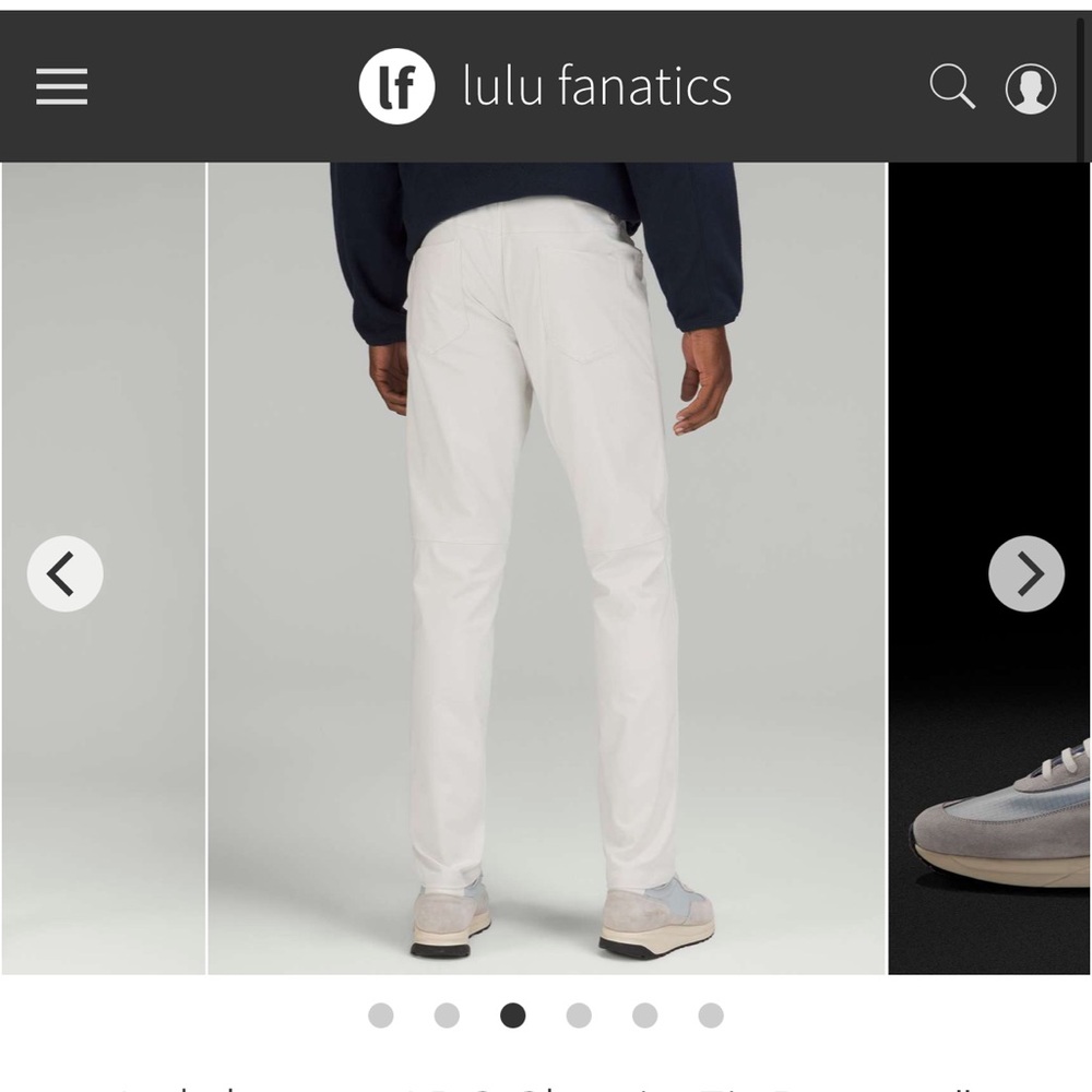 Lululemon ABC Classic-Fit Pant 28" *Warpstreme Bone size 34 waist